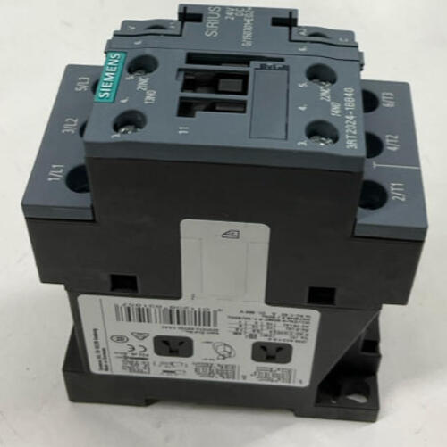 Siemens 3RT2024-1BB40 Contactor  24 VDC Coil 3 Pole 400V