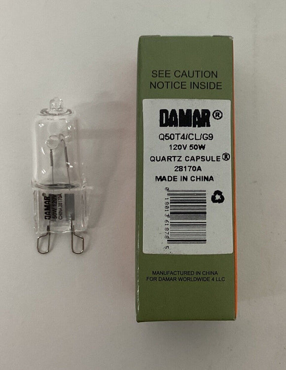 Damar Q50T4/CL/G9 Genuine Bulb 120V 50W