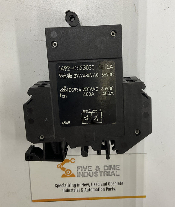 Allen Bradley 1492-GS2G030 2 Pole Circuit Breaker 3 Amp