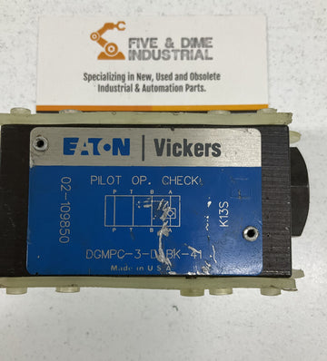 Eaton Vickers DGMPC-3-DABK-BAK-41 Pilot Check Valve 02-109850 - 0