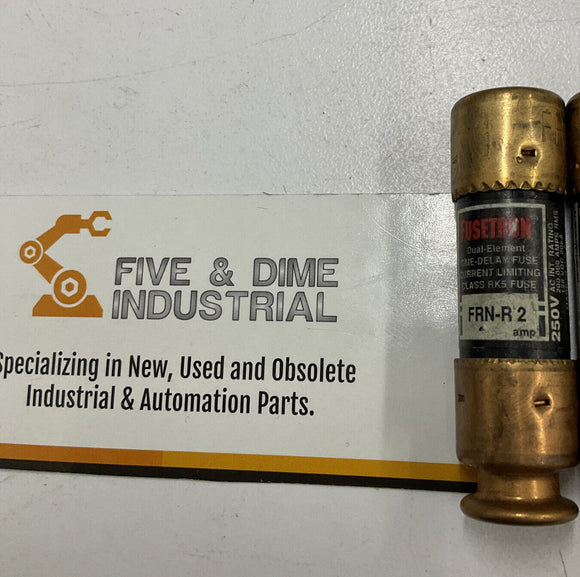 Bussmann Fusetron FRN-R-2 2A Fuse Lot of (4)