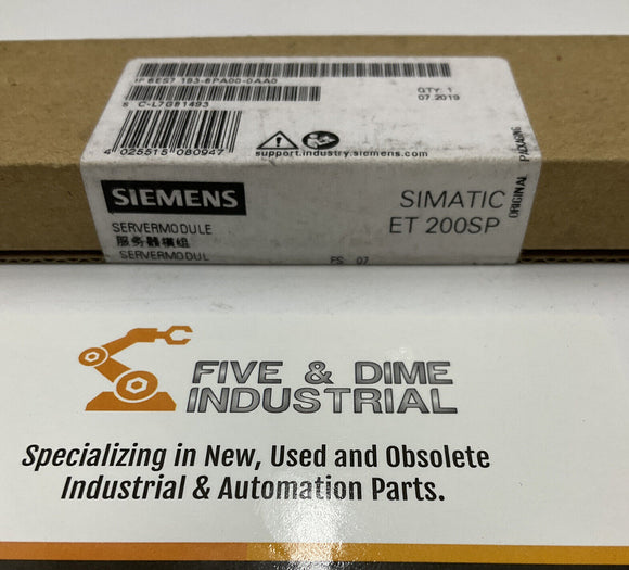 Siemens 6ES7 193-6PA00-0AA0 Server Module