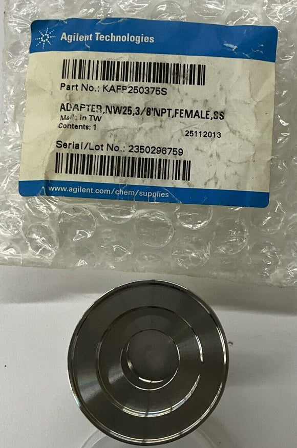 Agilent KAFP250375S Stainless Adapter 3/8 Npt Female NW25