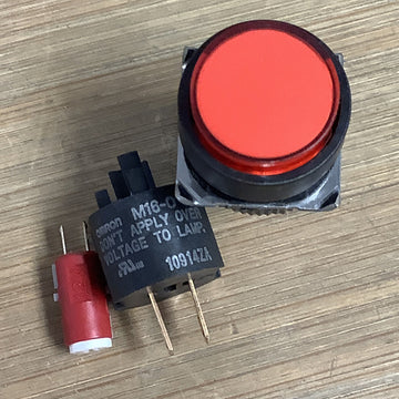 Omron M165-TR-12D Led Pilot Light 12V Round Red - 0