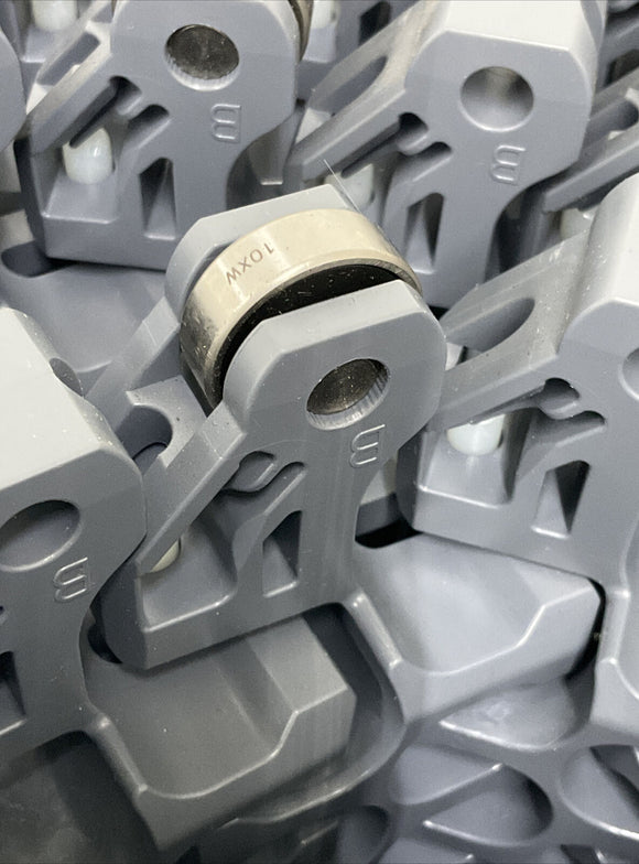 Intralox 2200-14 Grey Radius Flush Grid High Deck w/ Edge Bearing 10 Ft.