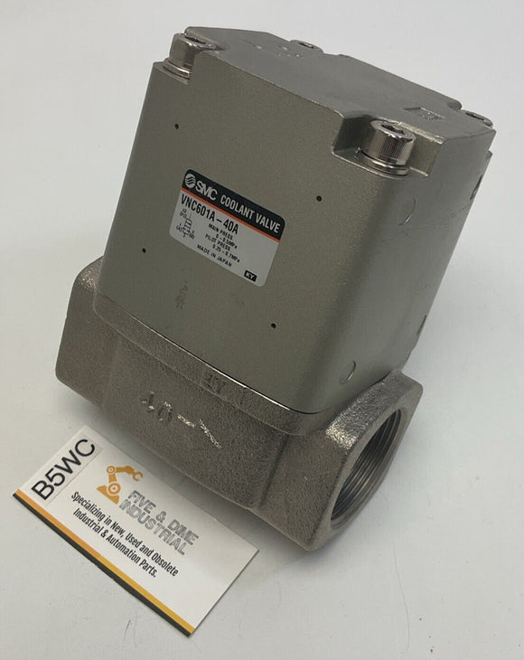 SMC VNC601A-40A 2-Way Valve for Coolant, Oil or Air