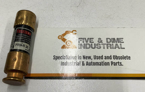 Bussmann Fusetron FRN-R-30 Time Delay Fuses 30A 250V Lot of 3