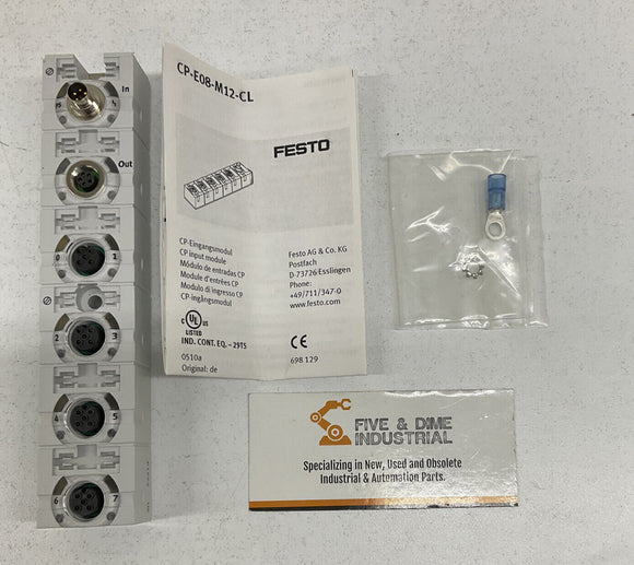 Festo CP-E08-M12-CL CP Input Module Terminal 538787