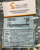 SMC KQ2E10-03  Metric Bulkhead Union 10mm Tube X Female M20 1.0 Lot of 5-5