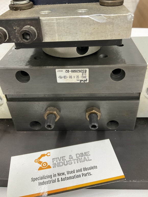 PHD RAS1-32X90-DB-PB-Q10 Rotary Actuator w/ Gripper 15321-1-0031 Assembly
