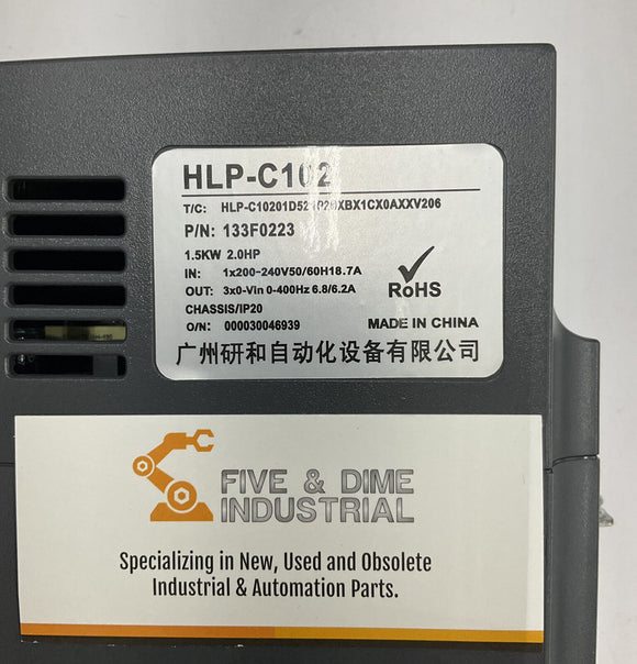 Holip HLP-C102 1.5KW, 2.0HP Frequency Inverter 200-240V
