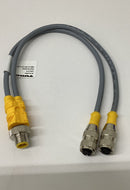 Turck VBRS4.5-2RK4.5T-0.3/0.3/S1574 Splitter Cable U0117-6-5