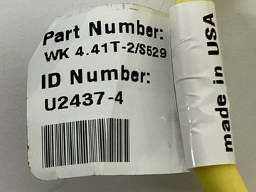 Turck WK4.41T-2/S529 Cable M12, 90 Deg. Female Single End 4-Wire 4M - 0