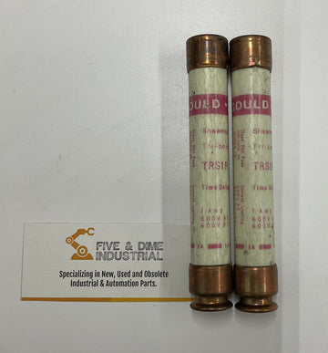 Gould Shawmut Tri-Onic TRS1R Lot of 2 Time Delay Fuses