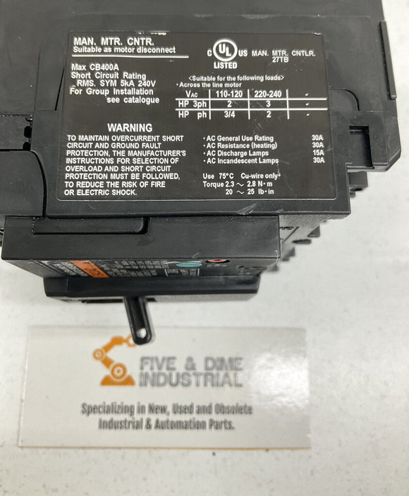 Fuji Electric EA33AC-030 Circuit Breaker Motor Disconnect 30A 3P