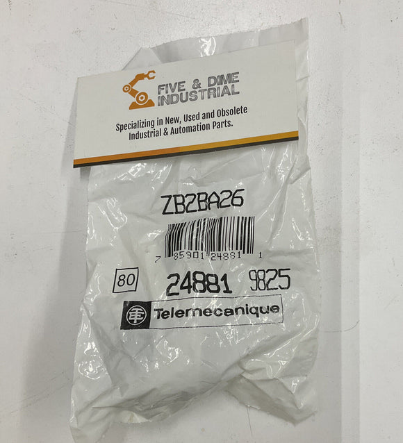 Square D Telemecanique ZB2BA26 Black Push Button