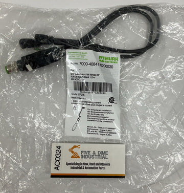 Murr Elektronik Y-Distributor M12 male / M8 female 90° Cable 0.3 Meter