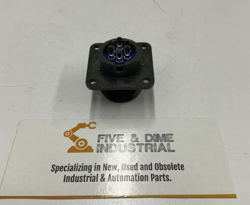 Amphenol 97-3102A-14S-06P 6-Pin Chassis Mount Male Receptacle - 0