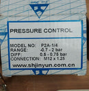 Shjinyun Pressure Control P2A-1/4 -0.7-2 Bar Diff 0.5-0.75 Bar M12-5