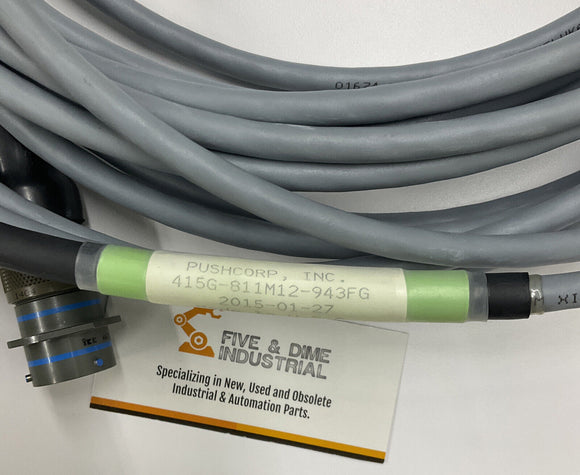 Pushcorp 415G-811M12-943FG Servo Feedback Cordset 30 Meters S-942504