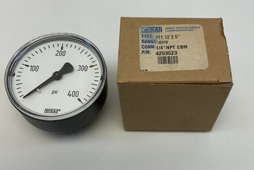 Wika 4253523 2.5" Pneumatic Pressure Gauge 2-1/2" 400 PSI - 0
