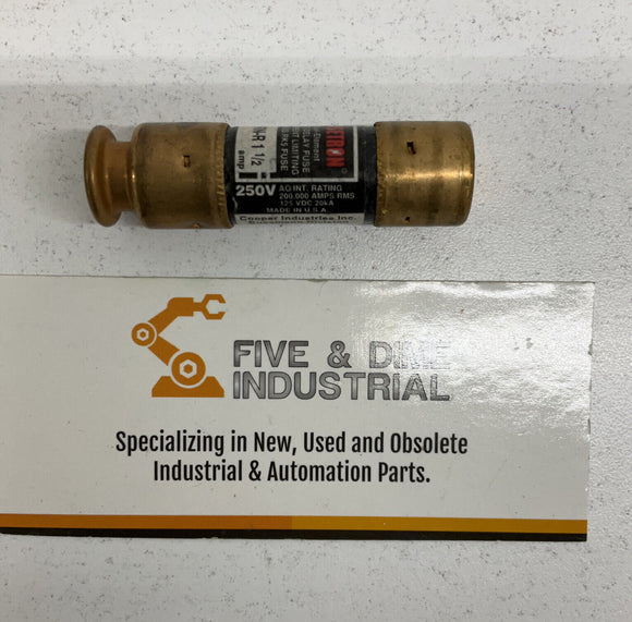 Fusetron FRN-R 1-1/2 Time Delay Fuse Lot of 2