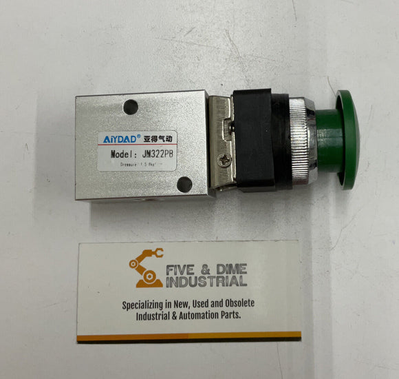 Aiydad Tailonz JM322PB 3-Way Green Push Button Valve