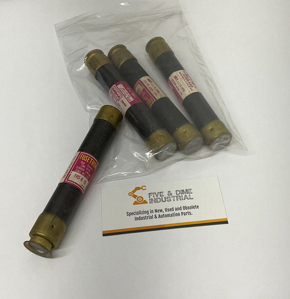 Bussmann FRS-R-15 Lot of 4  Dual Element Fuses 15 Amp