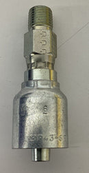 Parker 11343-4-6 Crimp Fitting 3/8 ID Hose x 1/4''-18 Metric-3