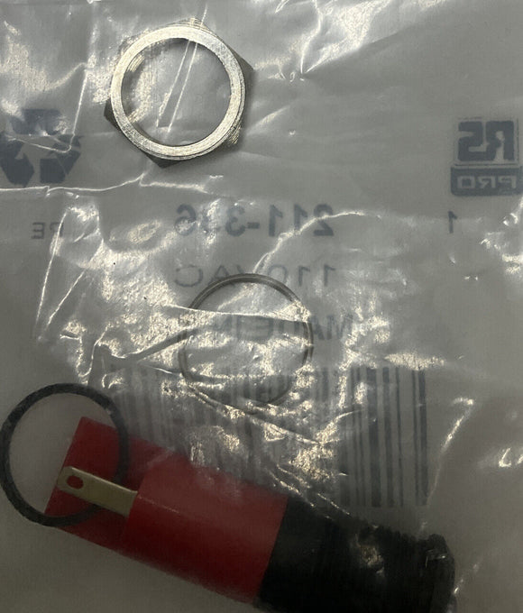 RS Pro 211-336 110VAC Red Panel Mount Indicator