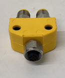 Turck VB2-FKMV4.4/2FSMV4 Splitter U2-08853 M12 4-Pole-4
