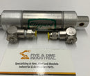 Clippard UDR-2-1 Pneumatic Cylinder 1-1/4" Bore 1" Stroke w/ Fittings-2