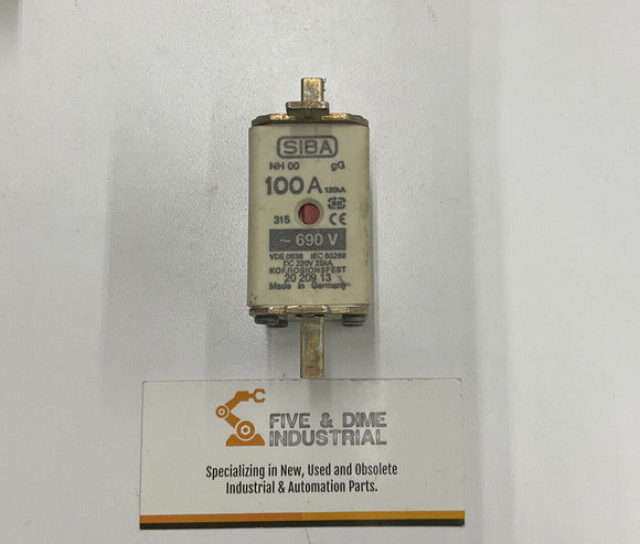 Siba NH 00 VDE 0636 IEC 80269 100A 690V