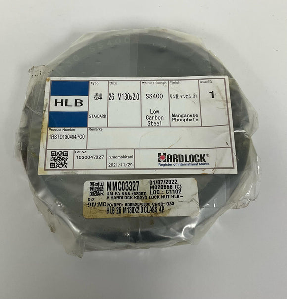 Hardlock 1RSTD130404PC0 2-Piece Bearing Lock Nut M130X2.0
