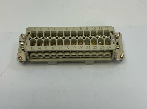 Sibas  HDC-HE-024M  24-Pin Insert, Male Connector w/ Screw Terminals