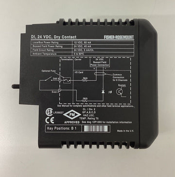 Fisher Rosemount  KJ3001X1-BB1  Dry Contact Module
