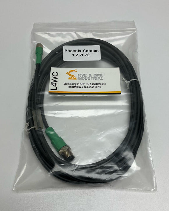 Phoenix Contact 1697072 4-Pin Cable M12 Male- M8 Female  5-Meters