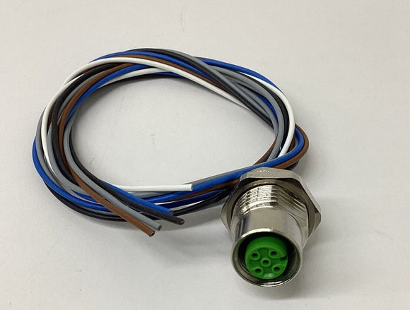 Murr 7000-13565-972-0050 M12, 5-Pole Female Receptacle 0.5 meter