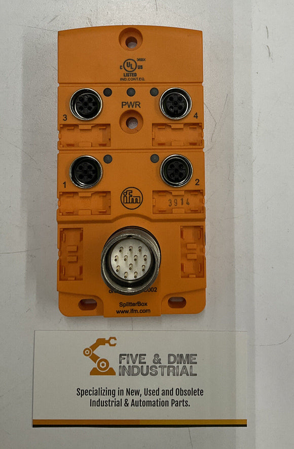 IFM Efector EBC002 Splitter Box M12 4-Ways 10-30V DC 12A