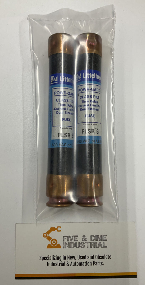Littelfuse FLSR-6 Fuse 6A 300V Lot of 2