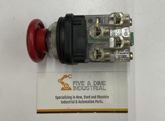 Telemecanique ZB2R Contact Block with Emergency Stop Button