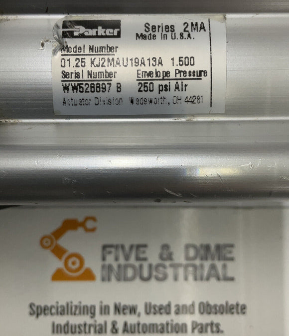 Parker 01.25 KJ2MAU19A13A 250 Psi Pneumatic Air Cylinder