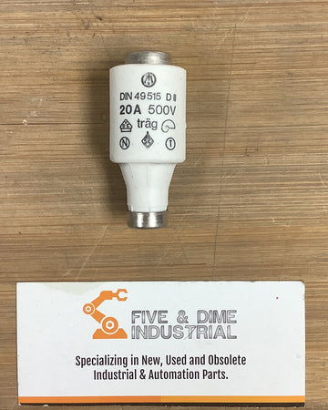 Jean Muller DIN 49515 20A 500V Fuse Lot of 5 - 0