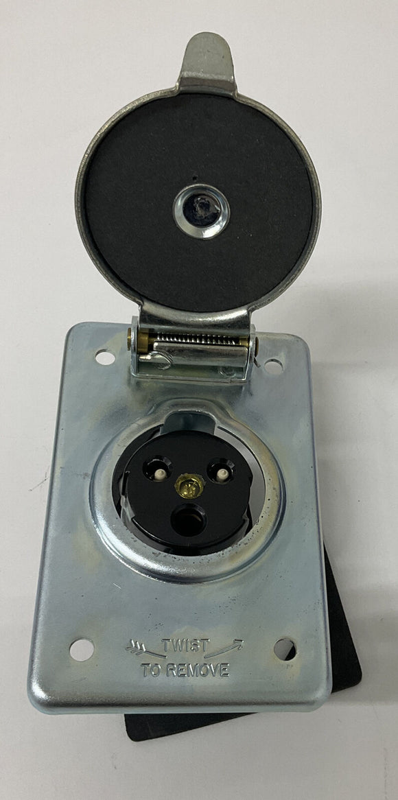 Russellstoll 8003N Ever-Lok Receptacle 10AC/600 VAC 20AC-250 VAC