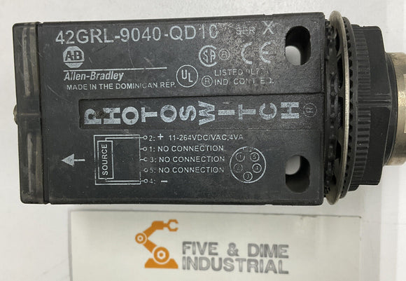 Allen Bradley 42GRL-9040-QD10 Ser.X Photoswitch