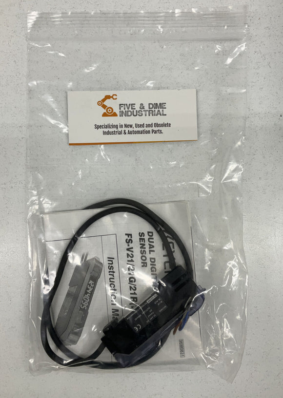 Keyence FS-V21RP Dual Digital Fiber Amplifier Unit 12-24 VDC