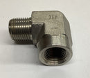 WWF 5502-06-06-SS  3/8" Male NPT X 3/8" NPT Female 90° 316 Stainless-5