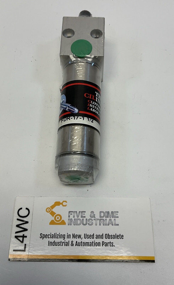 Clippard FDR-17-1-1/2 Pneumatic Cylinder 1-1/16" Bore, 1-1/2" Stroke DBL Acting