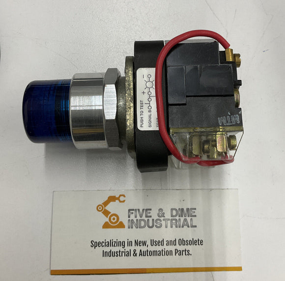Allen Bradley 800T-PTH16B Pilot Light Type 4 120V Blue