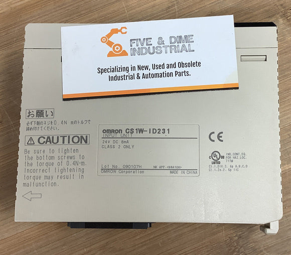 Omron CS1W-ID231 Input Module 24 VDC